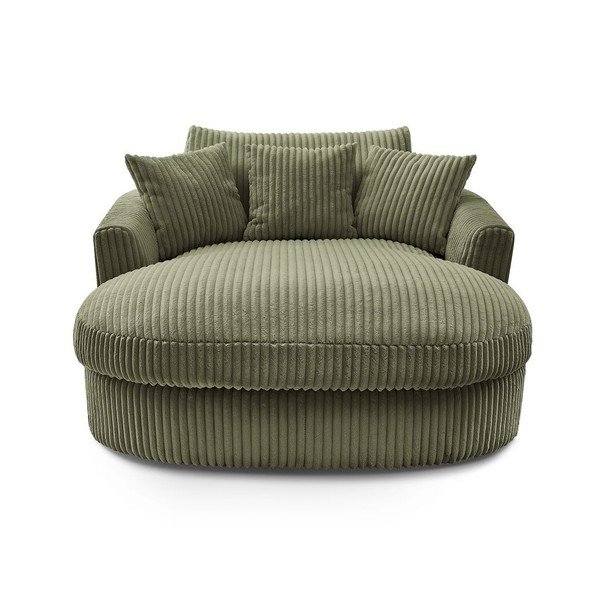 Зелено кресло от рипсено кадифе Belem – Bobochic Paris-image-3