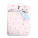 Розово двойно  спално бельо 200x200 cm Vintage Christmas Santa – Catherine Lansfield