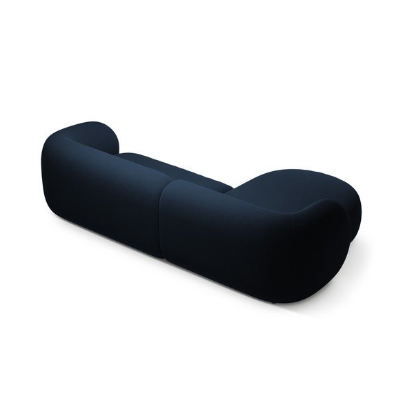 Син кадифен ъглов диван (ляв ъгъл) Kate – Micadoni -image-2