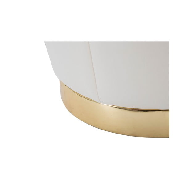 Табуретка от кремаво кадифе Paris - Mauro Ferretti-image-3