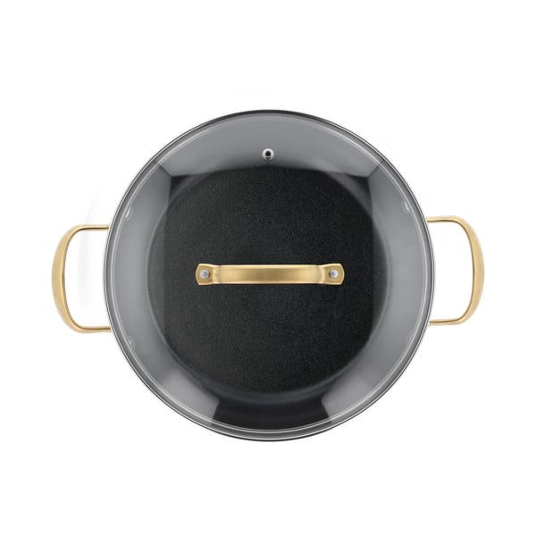 Алуминиево гърне с капак и незалепващо покритие подходящо за индукционен котлон 2,6 l – Holm-image-2