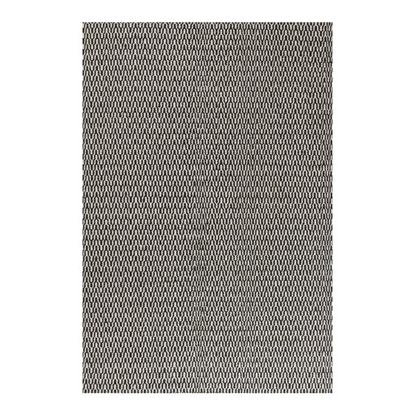 Vlněný koberec Charles Black White, 160x230 cm