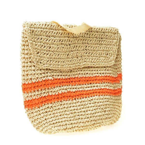 Dámský slaměný batoh Mangotti Bags Orange-image-3