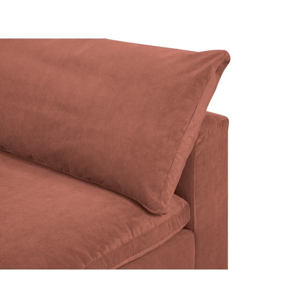 Розова двустранна ъглова част от модулен диван от велур Galaxy - Windsor & Co Sofas-image-3