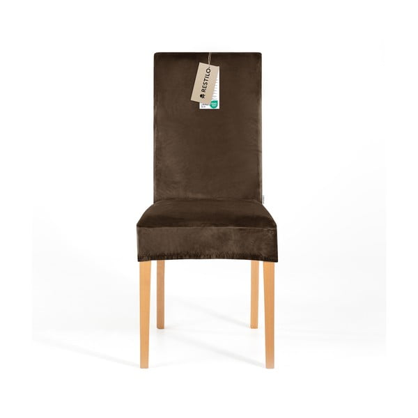 Кафяво ластично покривало за стол 48 cm Sento – Restilo