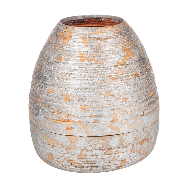 Бамбукова ваза в сребро Simone, ø 26 cm - Unknown