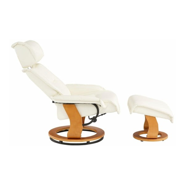 Set krémového křesla a podnožky Støraa Roubaix-image-1