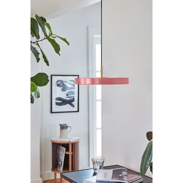 Розово LED висящо осветително тяло с метален абажур ø 31 cm Asteria Mini – UMAGE-image-1