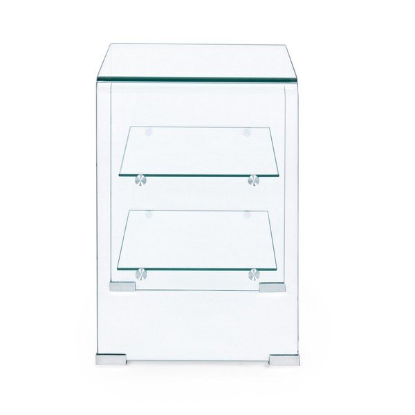 Стъклена странична масичка 40x50 cm Iride – Bizzotto-image-3