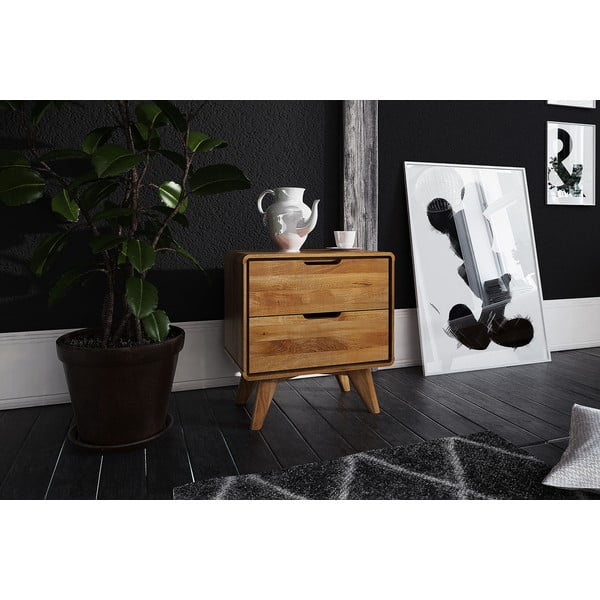 Нощно шкафче от дъбова дървесина Greg - The Beds-image-3