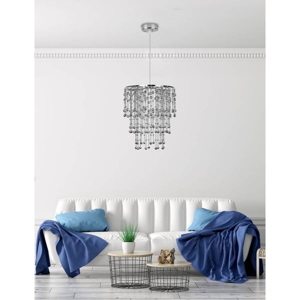 Висяща лампа в сребристо ø 22,5 cm Roni - Candellux Lighting-image-1