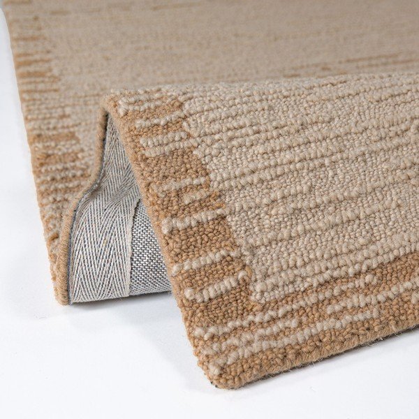Ръчно изработен вълнен килим в естествен цвят 200x290 cm Harris Modula Wool – Flair Rugs-image-3