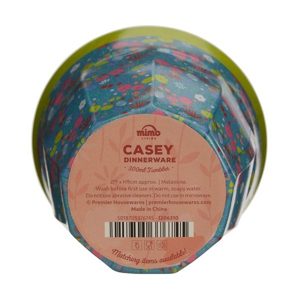 Modrý hrnek s motivem květin Premier Housewares Casey, 300 ml-image-3