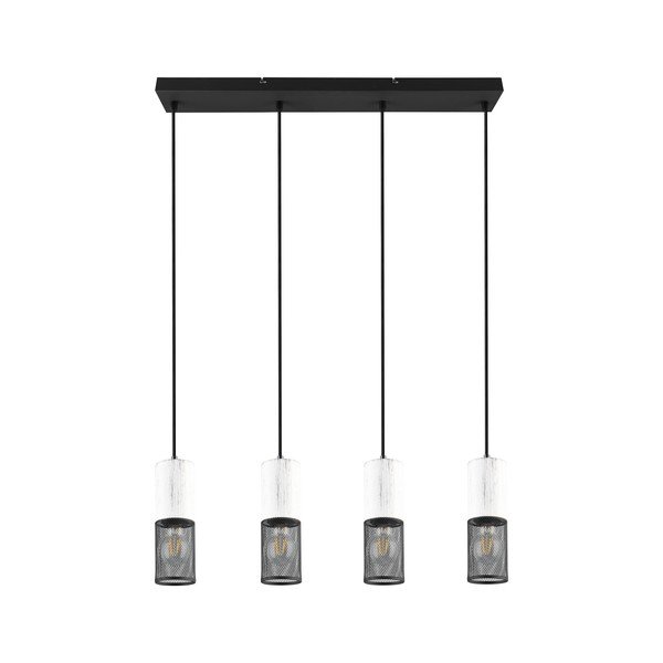 Черно-бяло висящо осветително тяло Tosh - Trio-image-4