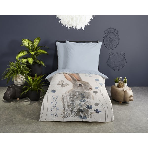 Памучно детско спално бельо за единично легло 140x200 cm - Good Morning-image-1