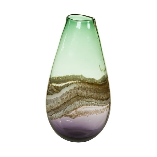 Ръчно изработена кристална ваза Kris, височина 37 cm - Santiago Pons