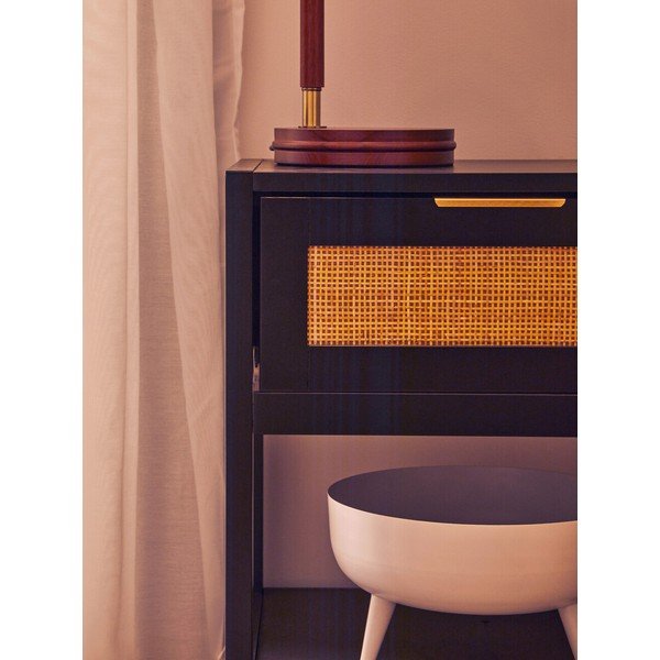 Черно нощно шкафче Sherman – Premier Housewares-image-2