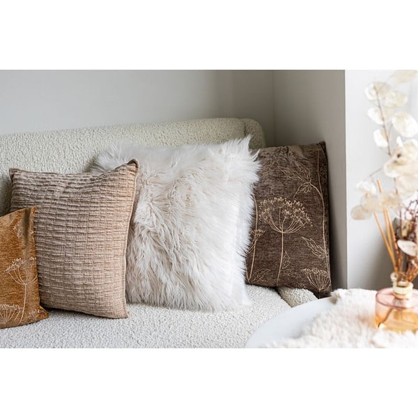 Розова възглавница от овча кожа, 45 x 45 cm - Tiseco Home Studio-image-1