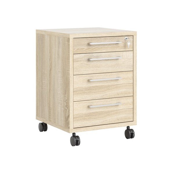 Заключващ се шкаф в дъбов декор в естествен цвят 48x68 cm Prima - Tvilum-image-3