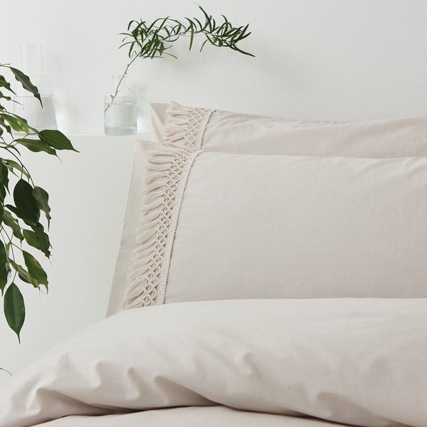 Сиво и бежово памучно спално бельо , 135 x 200 cm Izmir - Pineapple Elephant-image-1