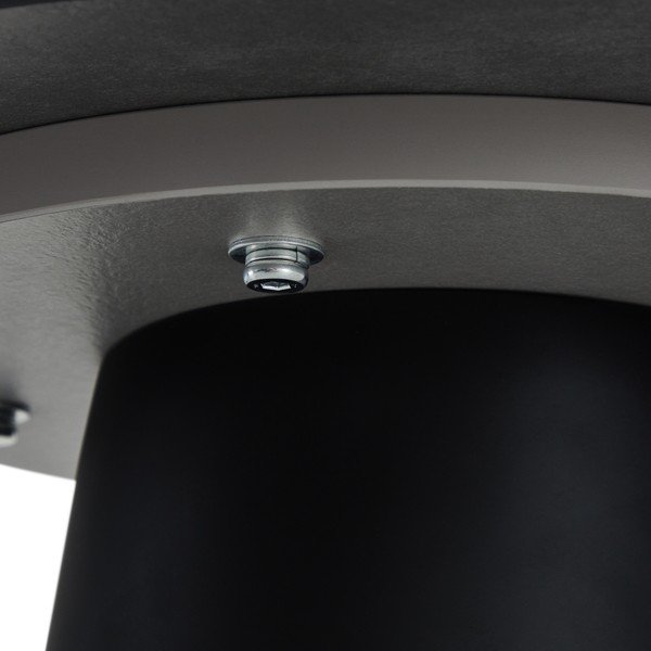 Черна/тъмносива масичка за кафе с плот от имитация на мрамор ø 45 cm Tango – Furnhouse-image-4