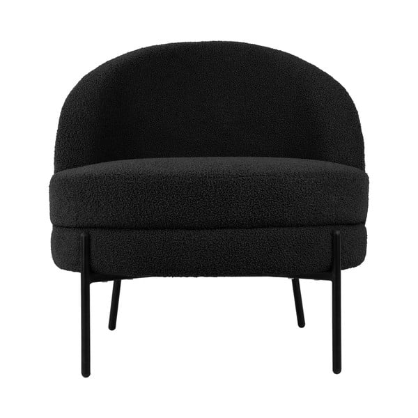 Черно кресло от плат букле Noble – Leitmotiv