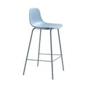Светлосин пластмасов бар стол (височина на седалката 67,5 cm) Whitby – Unique Furniture