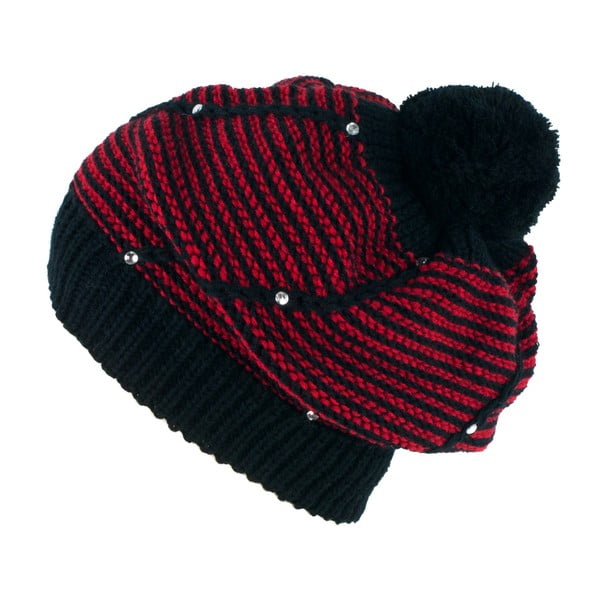 Черно-червена дамска шапка Basia - Art of Polo