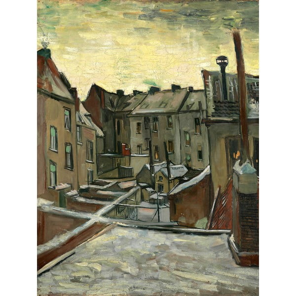 Живопис - репродукция 50x70 cm Houses Seen from the Back, Vincent van Gogh - Fedkolor