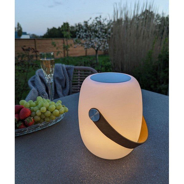 LED преносимо външно осветително тяло с таймер/с високоговорител с USB ø 18 cm Cardiff – House Nordic-image-1