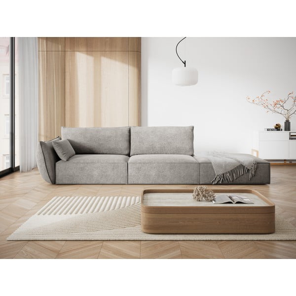 Светлосив шезлонг (ляв ъгъл) Vanda – Mazzini Sofas-image-1