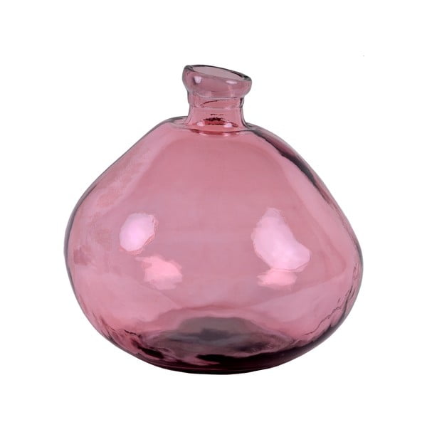Розова ваза от рециклирано стъкло Simplicity, височина 33 cm - Ego Dekor