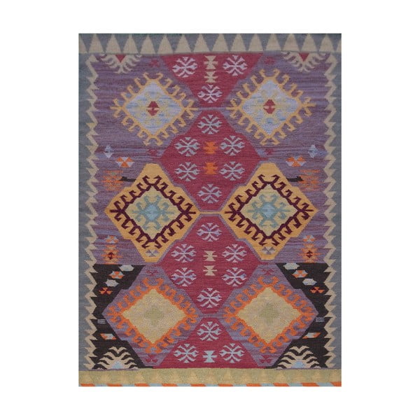 Vlněný koberec Kilim No. 200, 120x180 cm