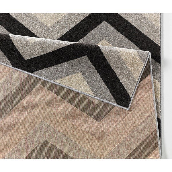 Černý koberec Chateau Chevron, 70x140 cm-image-3