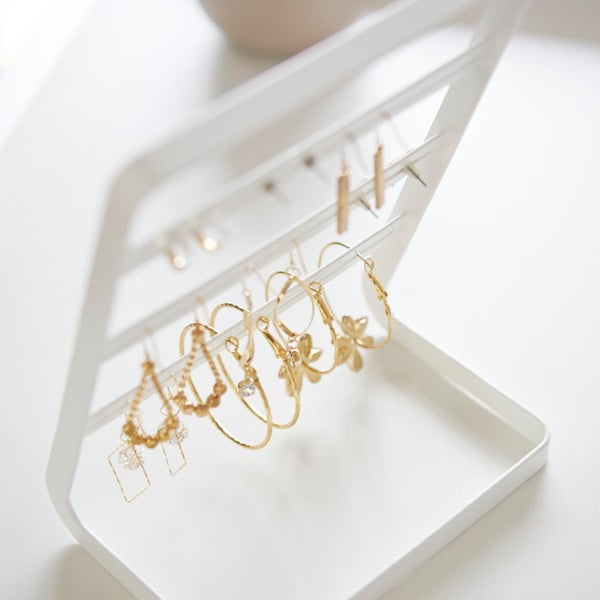 Бяла стойка за бижута Клон Tower - YAMAZAKI-image-1