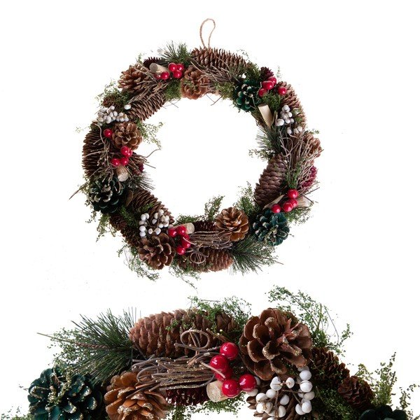 Коледен венец ø 36 cm Berry & Pine – Brandani