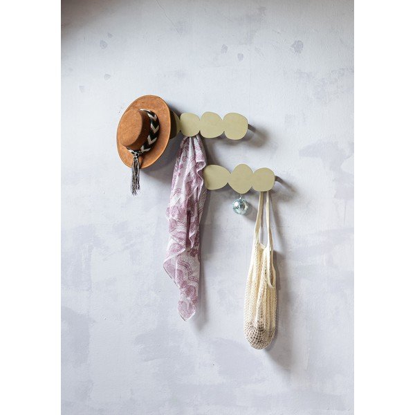 Бежова метална стенна закачалка 58 cm Tumulo – Spinder Design-image-1