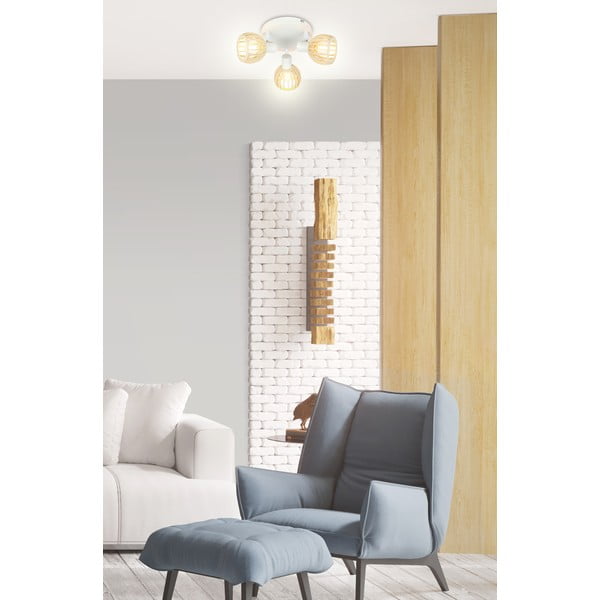 Лампа за таван в бяло-природен цвят ø 10 cm Atarri - Candellux Lighting-image-1