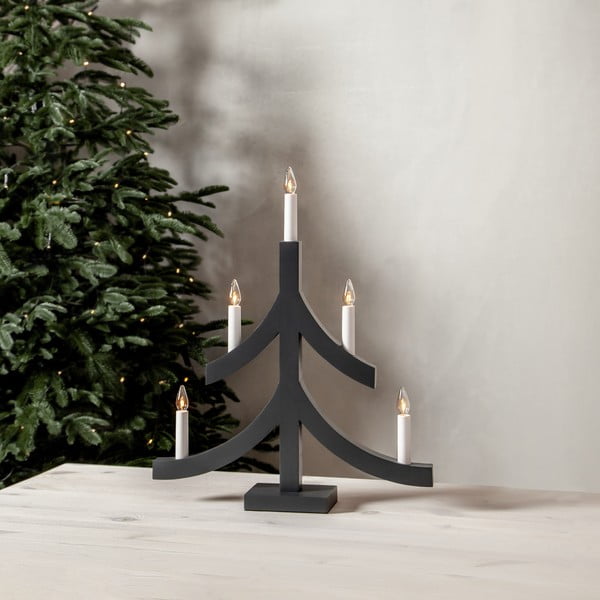 Тъмносива коледна светлинна украса Pagod – Star Trading-image-1