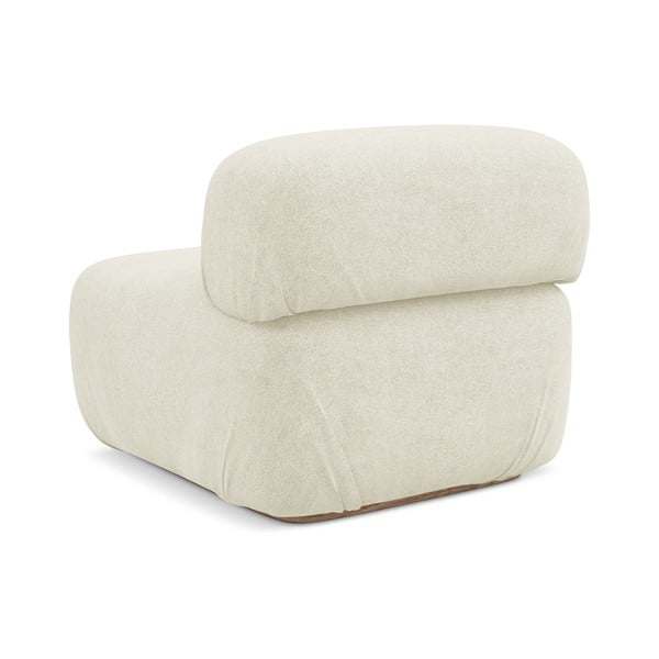 Кремав модул за диван от букле Ailani – Makamii-image-3