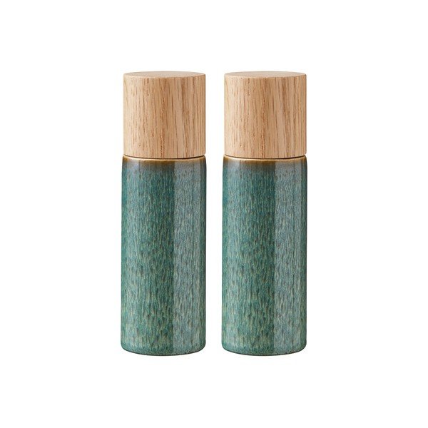 Зелен керамичен комплект от мелнички за сол и пипер 2 бр. Gastro Green – Bitz