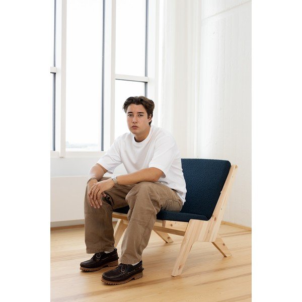 Тъмносиньо кресло Sway – Karup Design-image-1