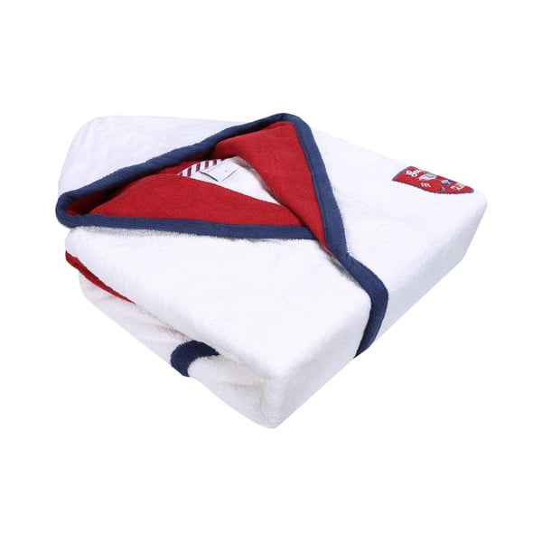 Бял халат с червени и сини кантове Golfie, размер 4 mm. XL - Unknown