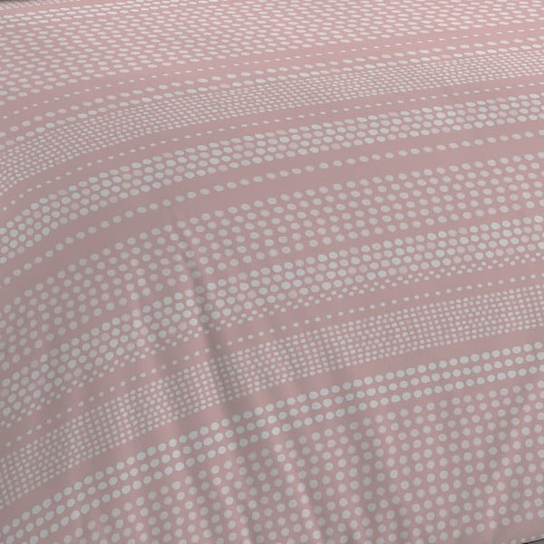 Розово-сиво спално бельо 200x135 cm Banded Spots - Cloudsoft-image-4