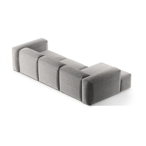 Светлосив ъглов диван (ляв ъгъл) Bergamo – Cosmopolitan Design-image-4