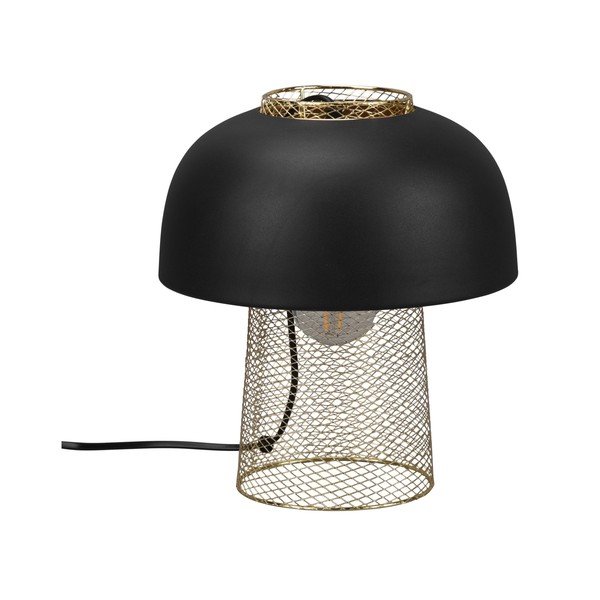 Матово черно метална настолна лампа (височина 28 cm) Punch – Reality