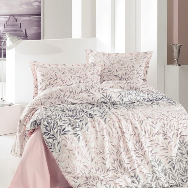 Памучно спално бельо за двойно легло с чаршаф Clancy, 220 x 240 cm - Unknown