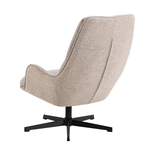 Бежово въртящо се кресло от букле Bosley – Actona-image-3