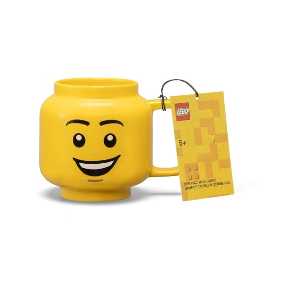 Жълта керамична бебешка чаша 530 ml Head - LEGO®-image-4