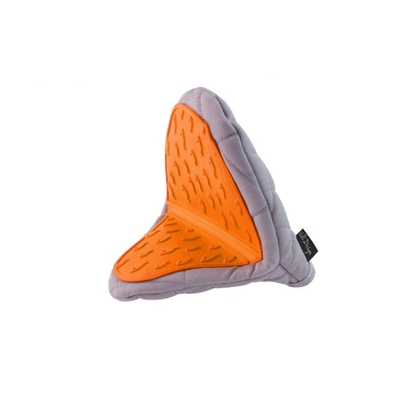 Оранжево-сива памучна подложка за съдове със силикон - Vialli Design